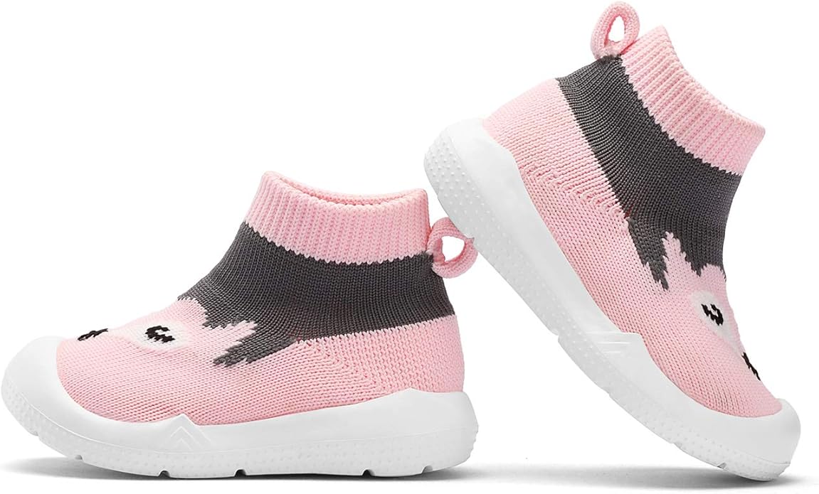 Engtoy Baby Shoes & Socks - Non-Slip Breathable Slippers with Soft Rubber Sole - Baby Boys & Girls Slip On Sneakers