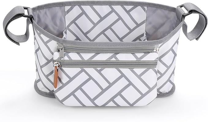 Accmor Universal Stroller Organizer with Detachable Phone Bag, Stroller Bag Caddy Organizer Stroller Accessories for Uppababy, Baby Jogger, Nuna, Doona, Britax Strollers