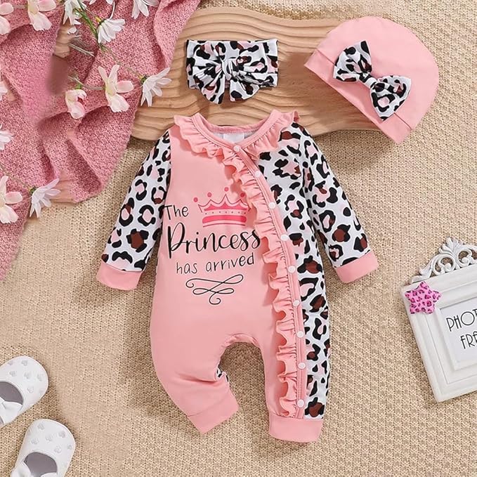 Newborn Baby Girl Clothes Jumpsuits Clothes Long Sleeve Rompers