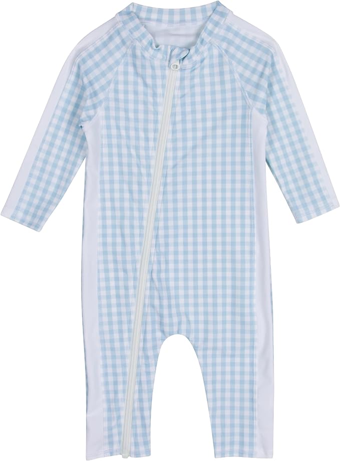 SwimZip Boys' Long-Sleeve UPF 50+ Swimsuit for Baby, Toddler, & Little Boys