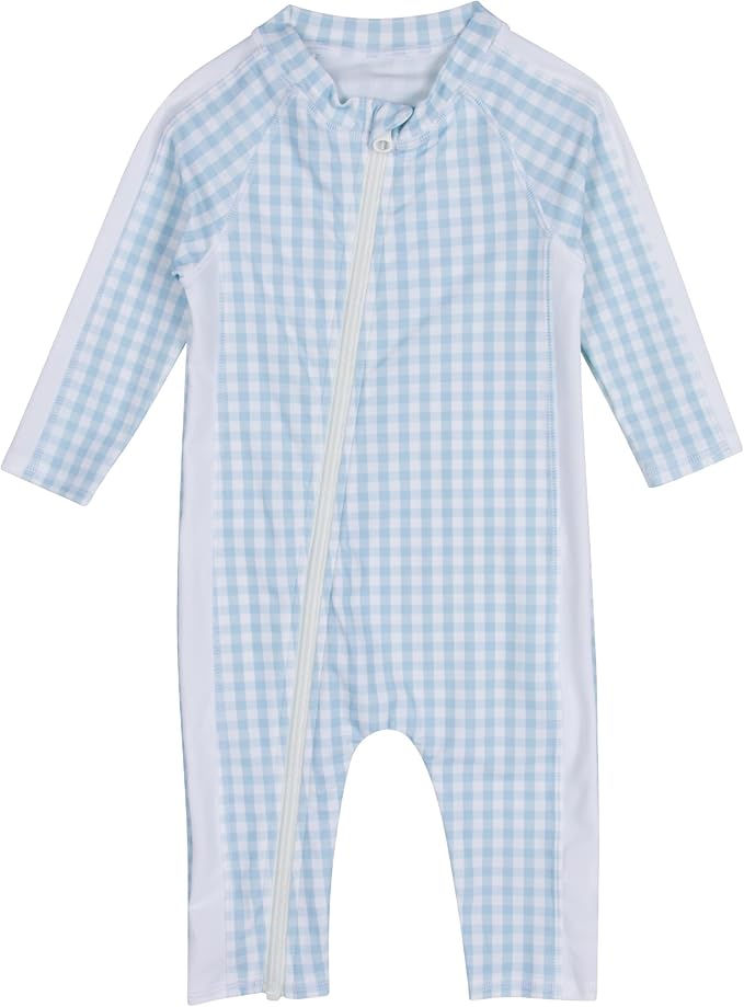 SwimZip Boys' Long-Sleeve UPF 50+ Swimsuit for Baby, Toddler, & Little Boys