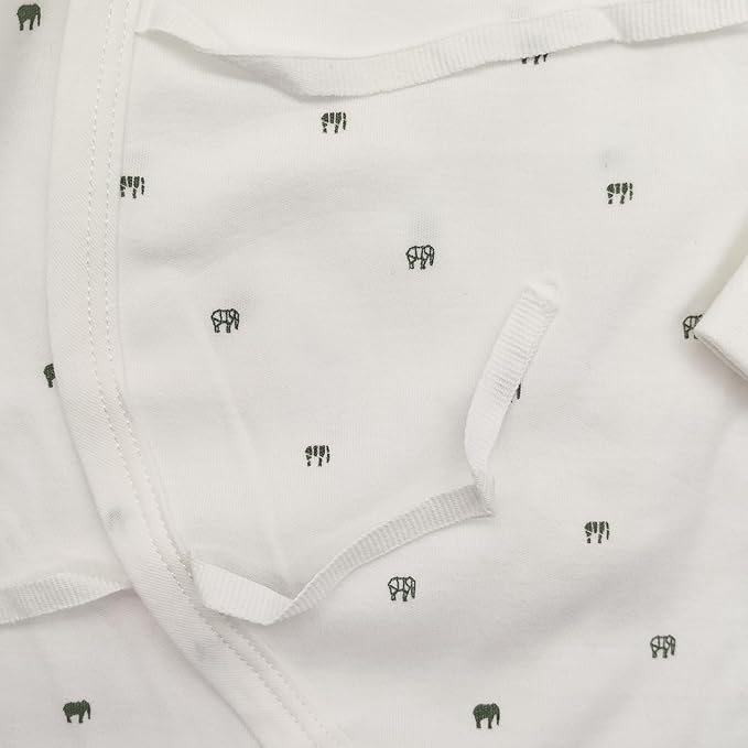 100% Organic Cotton Soft 0-6 Months 2-Piece Unisex Footless Newborn Baby Sleepers Pajamas Romper Boys Girls