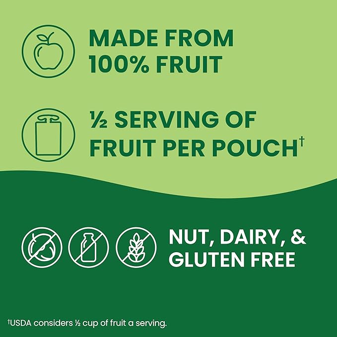 GoGo squeeZ Applesauce and Fruit Puree Variety Pack, Apple, Mango Guava & Pineapple Passionfruit, 3.2 oz (Pack of 20), Unsweetened Fruit Snacks for Kids, No Gluten, Nut & Dairy, BPA Free Pouches