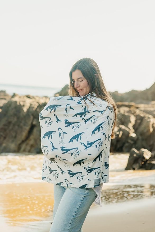 Copper Pearl Multi-Use Cover: Car Seat Covers, Nursing Cover, and Stroller Cover for Sun - Stretchy Fabric, All-Season Use, Stylish Designs, Easy Access for Moms - Cove