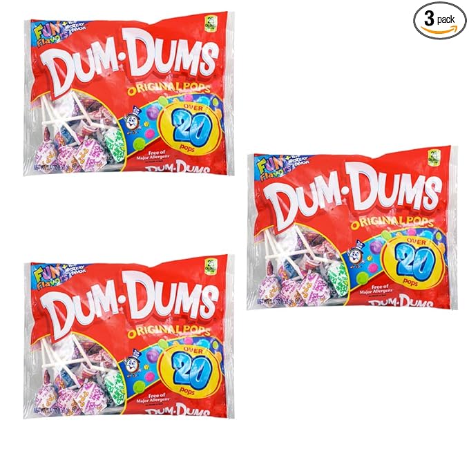 Dum Dums Original Pops - Value Pack (Pack of 3)
