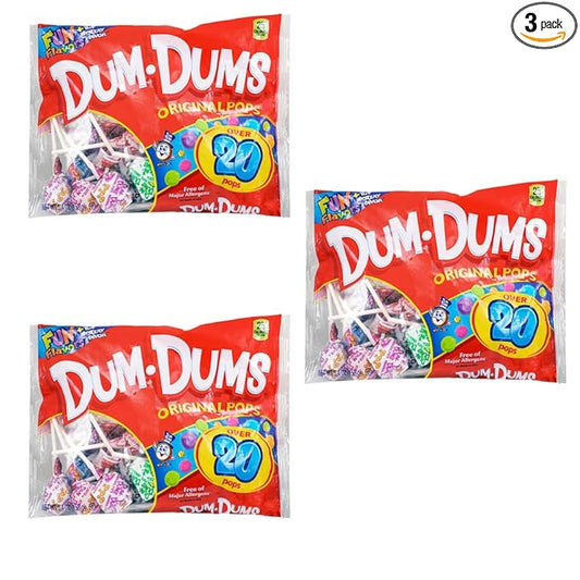 Dum Dums Original Pops - Value Pack (Pack of 3)