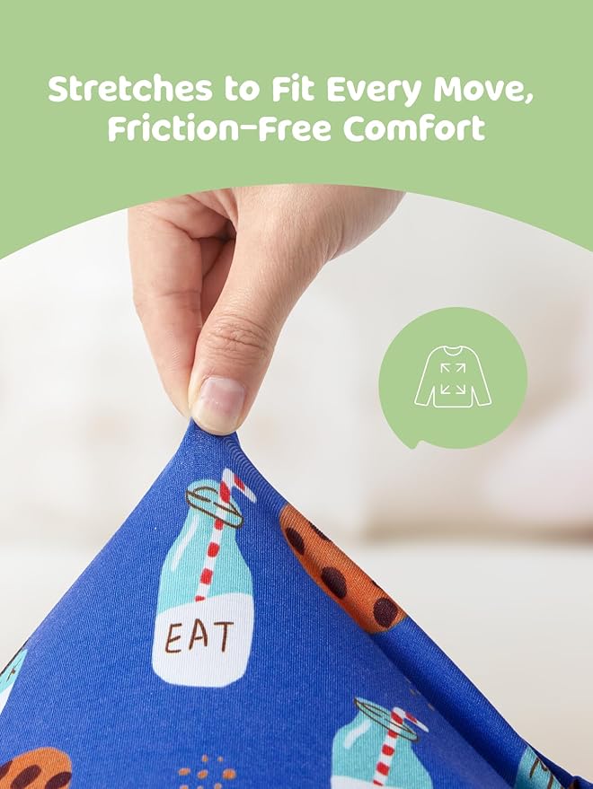 PATPAT Bamboo Viscose Pajama Sets for Toddler Boys & Girls Baby Kids, Ultra-soft Snug fit Pjs Sleepers for Birthday Holiday