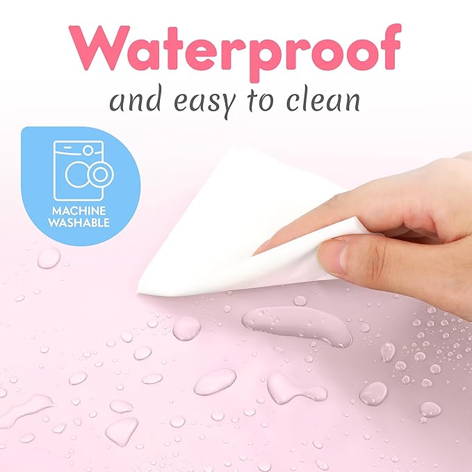 Kopi Baby Portable Diaper Changing Pad - Baby Diaper Changer Travel Bag with Wipes Pocket, Smart Design Portable Changing Mat, Infant Travel Station Kit, Gift for Newborn Girl & Boy - Pink, Classic