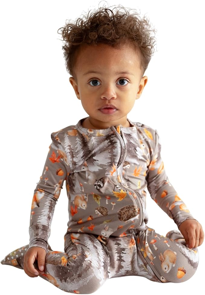 Posh Peanut Convertible Baby Sleepers - Girls Footless Baby Pajamas with 2 Way Zipper for Easy Diaper Changes