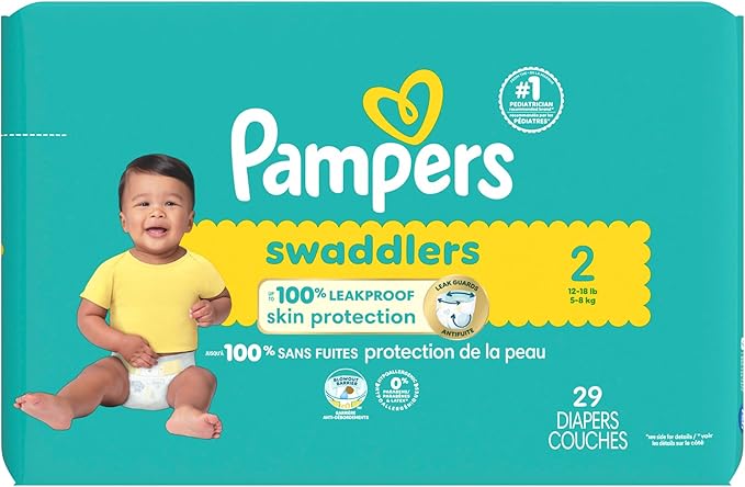 Pampers Baby Diapers - Swaddlers - Size 2, 29 Count, Ultra Absorbent Disposable Infant Diaper