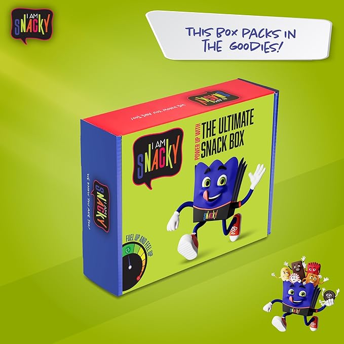 I AM Snacky - Back to School/Off to College Snack Box Variety Pack Care Package + Greeting Card - SNACKY'S CELEBRATION CRATE (150 Count) Birthday Sweet Treats Gift Basket, Candies Chips, Office Food Assortments