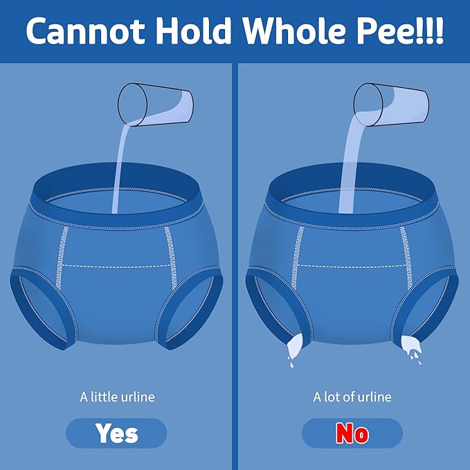 BIG ELEPHANT 10-Pack Baby Potty Training Underwear, Soft 100% Cotton Absorbent Training Pants for Boys & Girls, Ages 12M-10Y