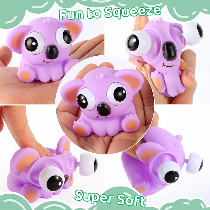 12 PCS Squeeze Toys Eye Popping Squeeze Toy Fidget Toys for Kids Party Favors for Kids 4-8 Back to School Gifts for Easter Basket Stuffers Party Favors Gifts