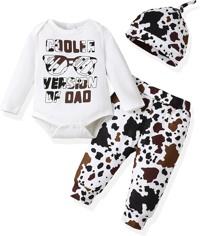 NZRVAWS Newborn Baby Boy Clothes Outfits Letter Prined Romper Pants Set Infant Baby Boy Clothing 0 3 6 9 12 18 Months