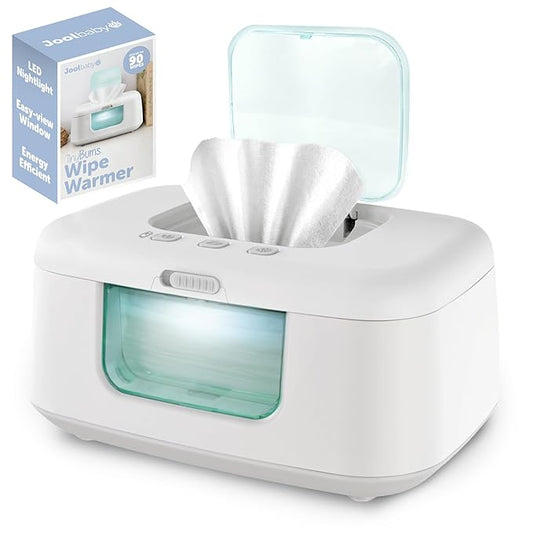 TinyBums Baby Wipe Warmer & Dispenser with LED Changing Light & On/Off Switch - Jool Baby