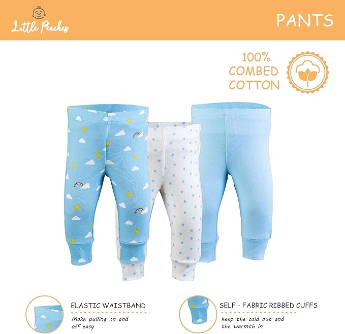 Baby Boy Clothes & Accessories Set – Newborn Essentials Gift – Fits 6 to 9 Months