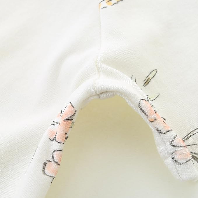 Baby Boy Girl Romper Short Sleeve 100% Cotton Bodysuit Outfits 2 Way Zipper Jumpsuit