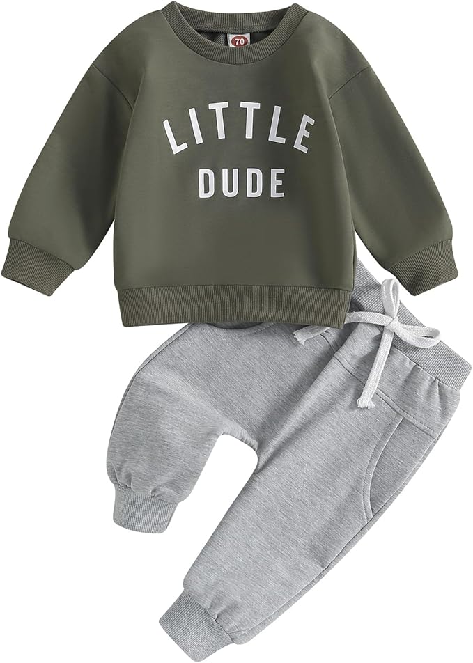 CIYCUIT Toddler Baby Boy Clothes Long Sleeve Sweatshirt Pants Set Fall Winter Outfits