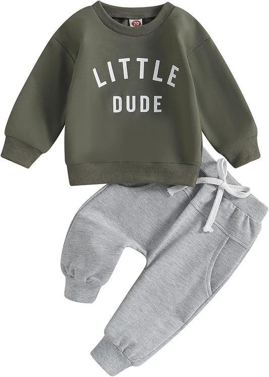 CIYCUIT Toddler Baby Boy Clothes Long Sleeve Sweatshirt Pants Set Fall Winter Outfits