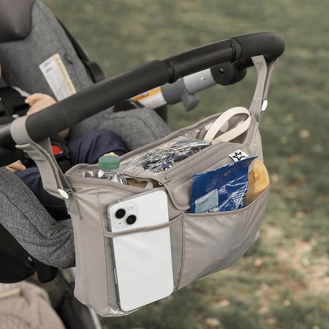 Tiny Twinkle Universal Stroller Organizer with Adjustable Strap - Waterproof Stroller Caddy Fits Baby Jogger, Nuna, Graco, Donna and Bugaboo Strollers (Luna?