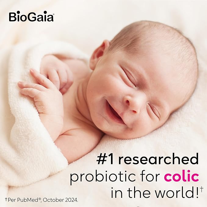 BioGaia Protectis Baby Probiotic Drops | Baby Essentials for Colic & Gas Relief | Safe for Newborns | Ease Crying, Fussing, Colic, Gas, Spit-ups & Constipation | No Dairy, Soy & Gluten | 5mL (2-Pack)