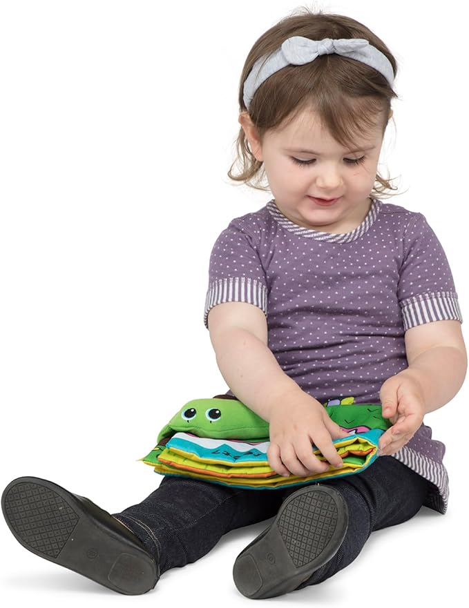 Melissa & Doug Soft Activity Baby Book - Whose Feet? Sensory Toys for Toddlers, Travel Toys for Toddlers Boys and Girls