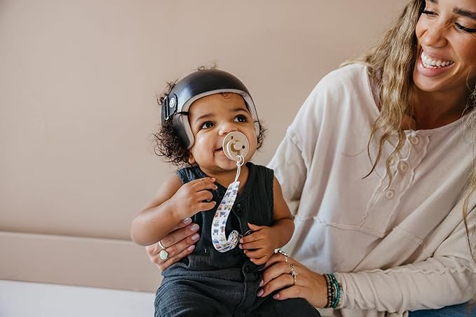 Copper Pearl Pacifier Clip 3-Pack: Premium Knit Binky Clips for Baby Girls and Boys - Stylish Stainless Steel Pacifier Holder Clip - Baby Pacifier Clips for No More Floor Drops - Diesel