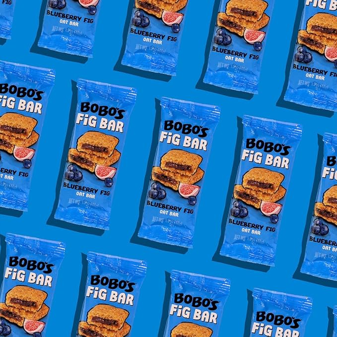 Bobo's Fig Bar (30, Blueberry), Soft Baked, Non-GMO, Vegan, Snack Bar, Gluten Free