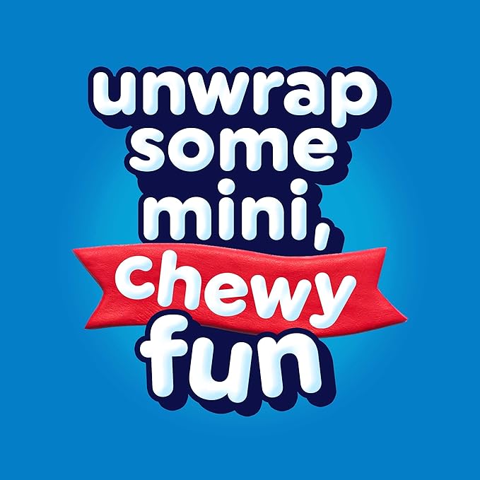 Airheads Mini Bars, Halloween Trick or Treat Candy, Assorted Flavors Variety Pack, Individually Wrapped Bulk Candy for Adults & Kids, Party, Pantry, Non-Melting, 80 ct Bag (Box of 4 Bags)