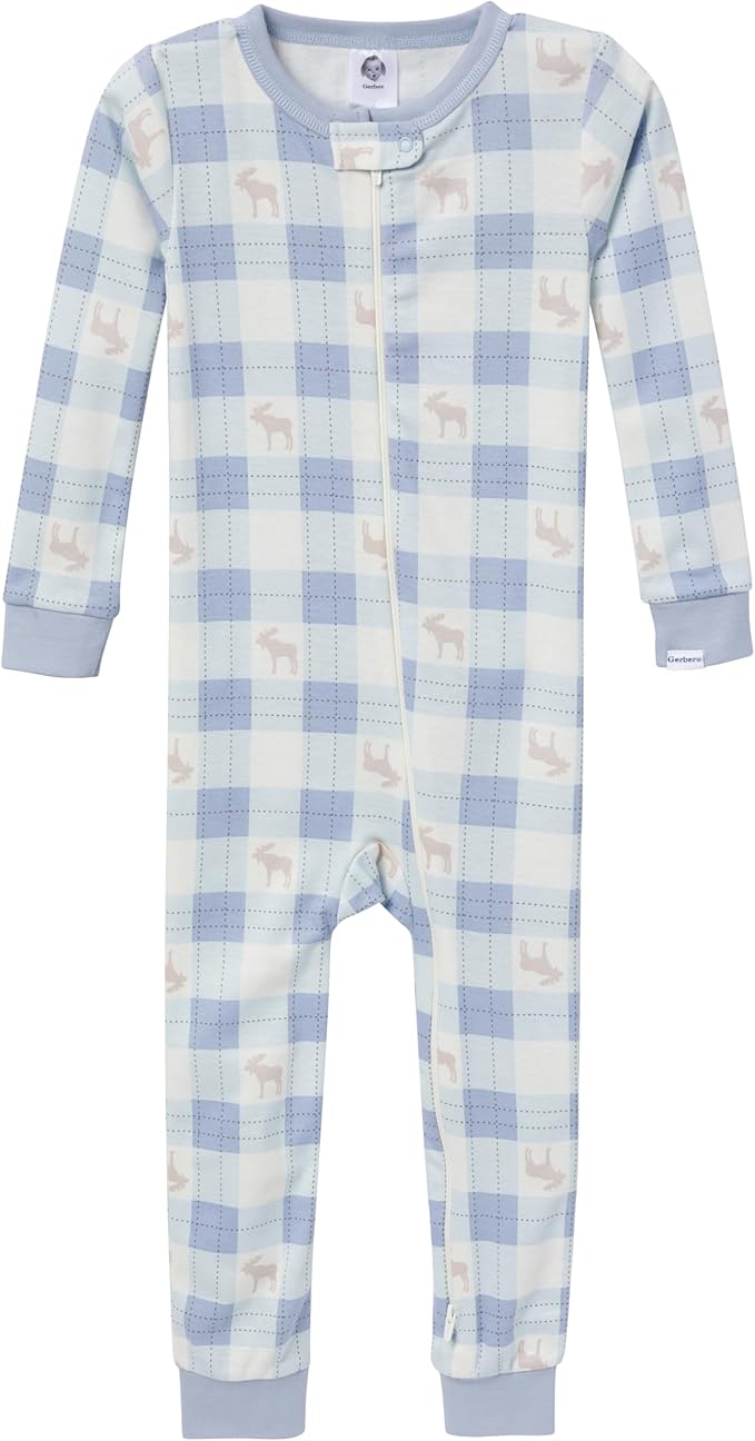 Gerber Baby-Boys 3-Pack Snug Fit Footless One-Piece Cotton Pajamas