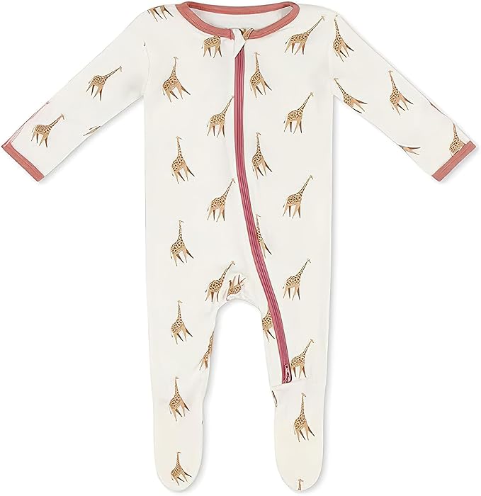 Bamboo Little Soft Baby Footie Pajamas, Baby Clothes, Newborn Sleepers, 95% Viscose and 5% Spandex, 0-24 Months