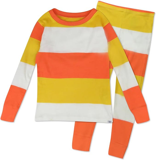 HonestBaby unisex-baby Celebration 2-piece Pajamas Sleepwear Pjs 100% Organic Cotton for Baby, Toddler, Kids