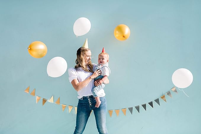 Copper Pearl Baby Bandana Drool Bibs for Drooling and Teething 2-Pack Gift Set “Confetti