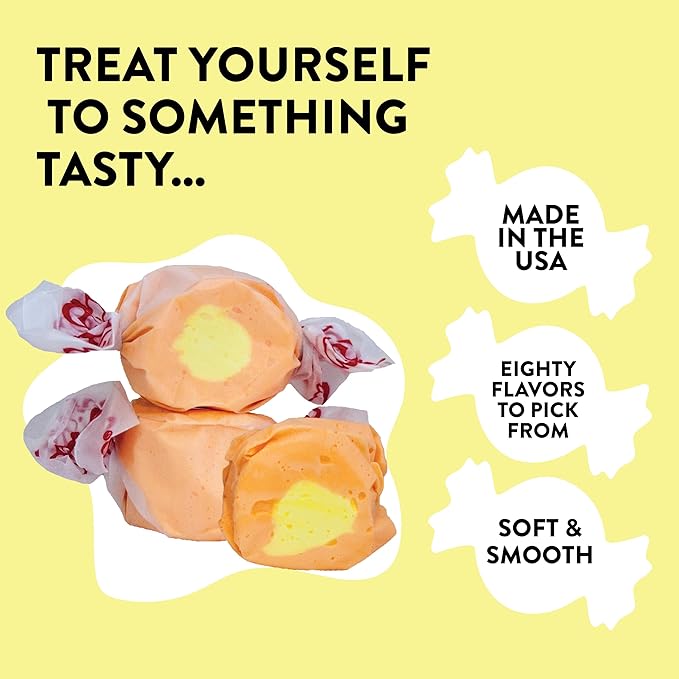 Taffy Town Saltwater Taffy, Mango, 2.5Lb