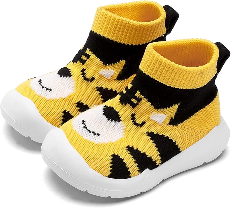 Engtoy Baby Shoes & Socks - Non-Slip Breathable Slippers with Soft Rubber Sole - Baby Boys & Girls Slip On Sneakers