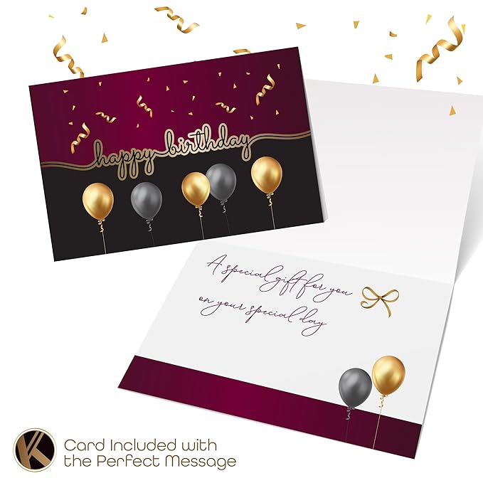 KREMERY Creamy Chocolate Cravings - Birthday Treats, Chocolate Covered Pretzel Twists Gift Basket, in Sectional Gift Box + Greeting Card (12 Pretzels, Assorted Sweet Toppings) Food Assortments USA Made