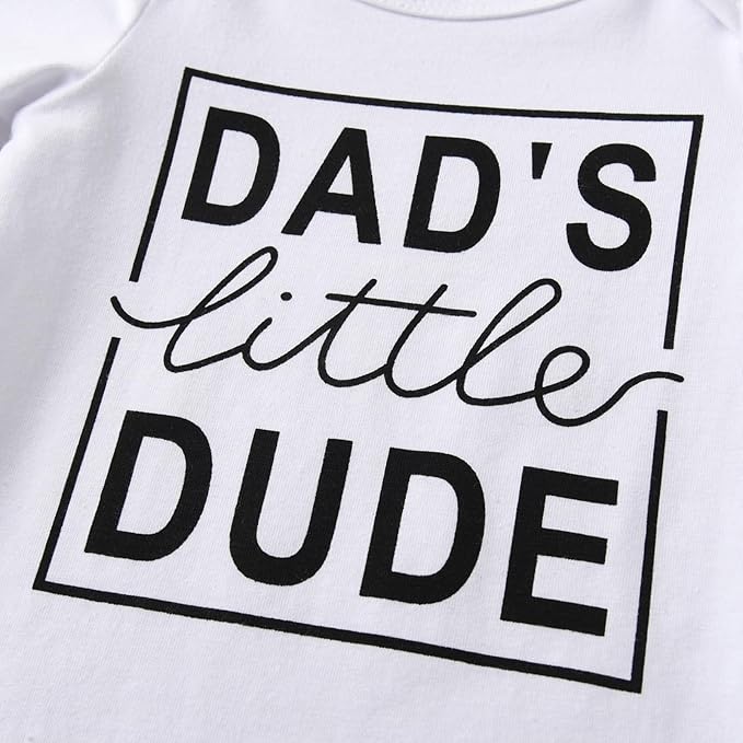 KuKitty Newborn Infant Baby Boy Clothes Long Sleeve Romper + Pants + Hat 3PCS Outfits Set