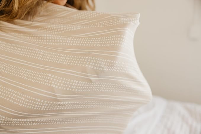 Copper Pearl Multi-Use Cover: Car Seat Covers, Nursing Cover, and Stroller Cover for Sun - Stretchy Fabric, All-Season Use, Stylish Designs, Easy Access for Moms - Clay