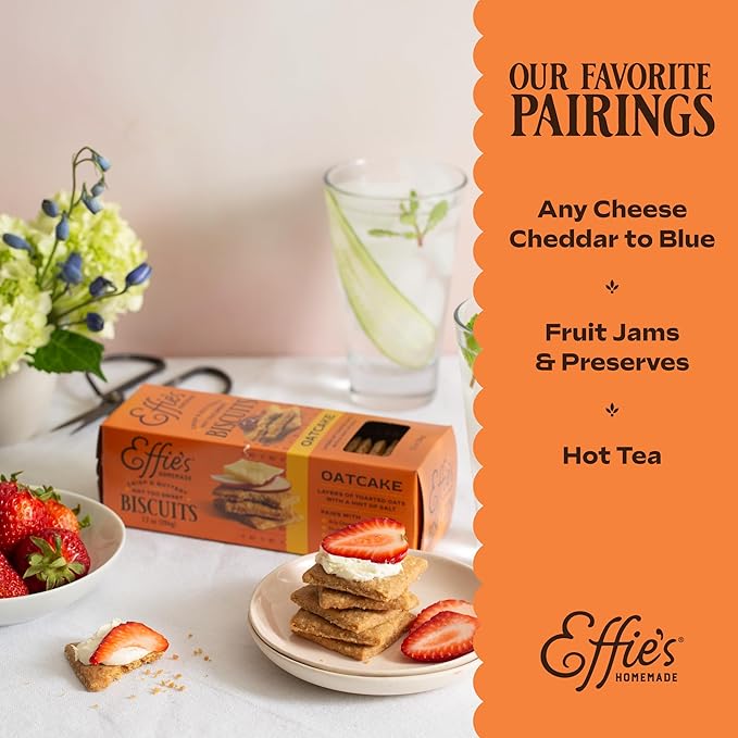 Effie's Homemade Biscuits - Variety Pack - Oatcakes, Pecan, Cocoa - 3 Pack