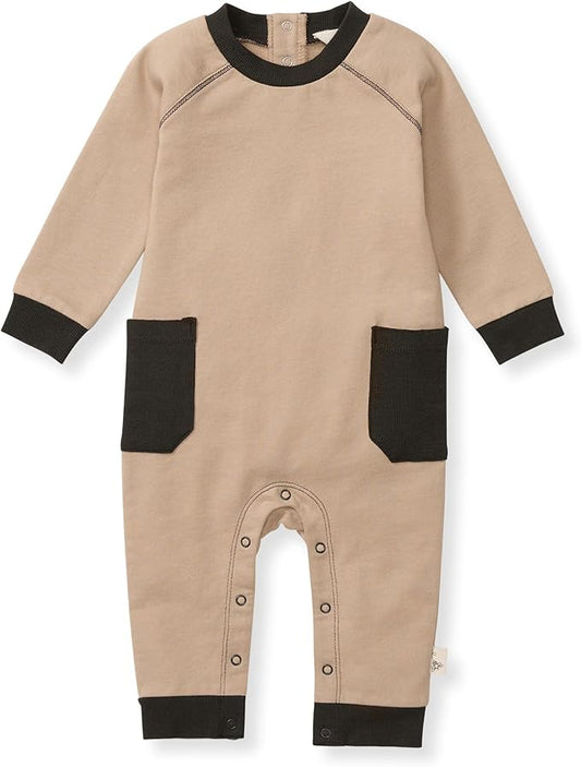Burt's Bees Baby Boys' 100% Organic One-Piece Long Sleeve Coverall