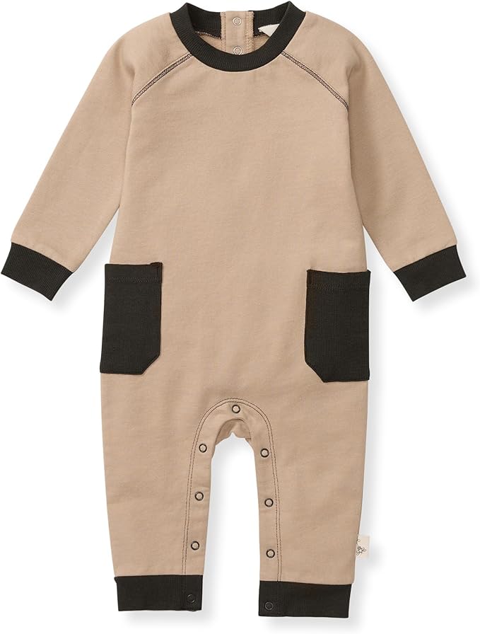Burt's Bees Baby Boys' 100% Organic One-Piece Long Sleeve Coverall