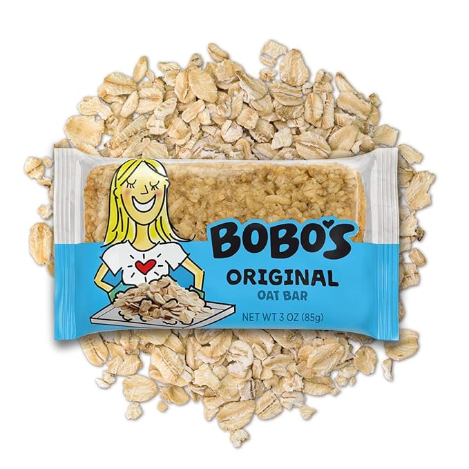 Bobo's Oatmeal Bars, Original, Gluten Free Vegan Whole Grain Oat Bars, Pack of 12