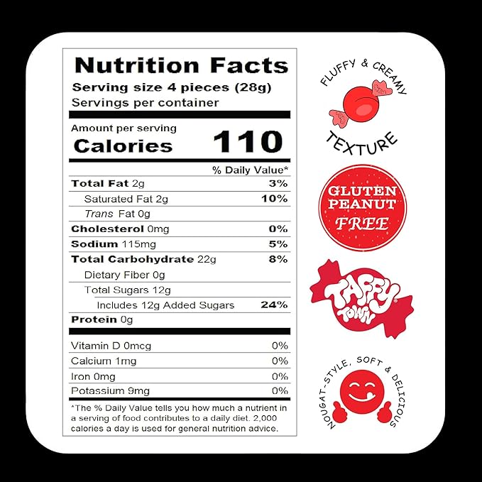 Taffy Town Saltwater Taffy- Licorice Swirls | Gourmet Taffy| Nougat-Style Candy| Soft & Delicious| Sumer Snack Treats| Party Good Candies| 2.5lbs