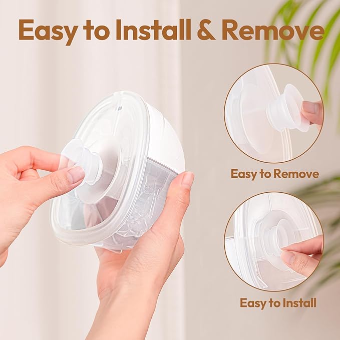 NCVI Silicone Flange Insert for 24mm Flange/Shield, Compatible with NCVI Wearable Breast Pump 8111/8131/8122-3/8787/8786/8138, Breastfeeding Essential for Moms, 4PCS (21mm)