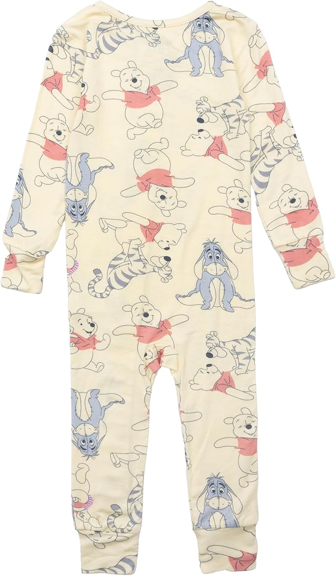 Disney unisex-baby Footless One Piece Pajamas, Snug-fit Pajamas, Soft & Cute for Kids