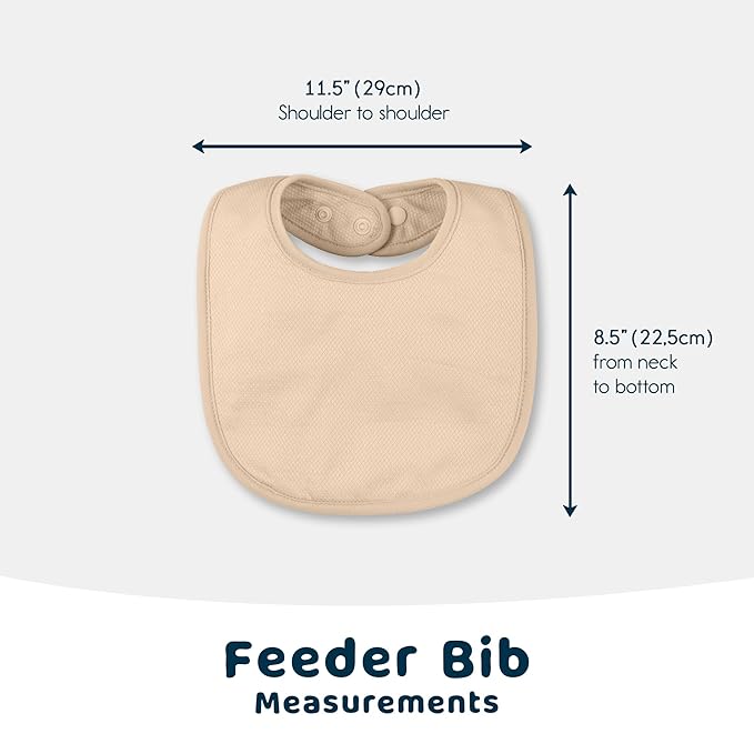 Tiny Twinkle 8 Pack Baby Food Bibs for Eating - Waterproof & Absorbent 6-12 Months Infant Bibs, OEKO-TEX Certified Drooling Bibs for Baby Led Weaning(Boy Set 8-Pack)