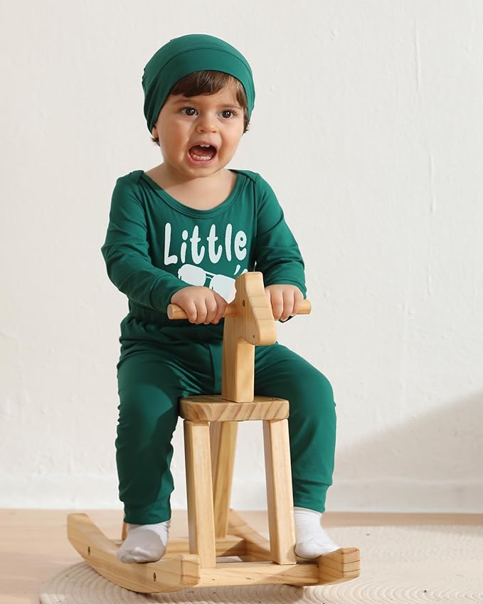 NZRVAWS Newborn Baby Boy Clothes Outfits Letter Prined Romper Pants Set Infant Baby Boy Clothing 0 3 6 9 12 18 Months