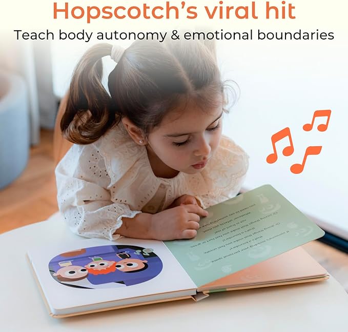 Cali's Books The Boundaries Song by Hopscotch - Feelings Musical Book for Toddlers 1-3 Years Old, Music Books for Kids Emotion, Singing Toy for Children Girls, Baby Sound Toys for Toddler Boys