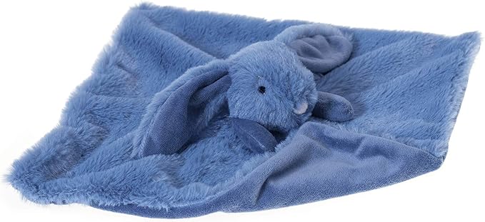 Apricot Lamb Stuffed Animals Navy Blue Bunny Rabbit Security Blanket Infant Nursery Character Blanket Luxury Snuggler Plush Baby Lovey(Navy Blue Bunny)