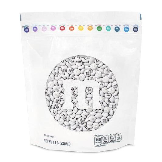 M&M’S WORLD “Mr. and Mr.” Milk Chocolate Candy, 5 lbs Bulk Candy for Wedding Decorations, Unique Favors, or Cake Topper